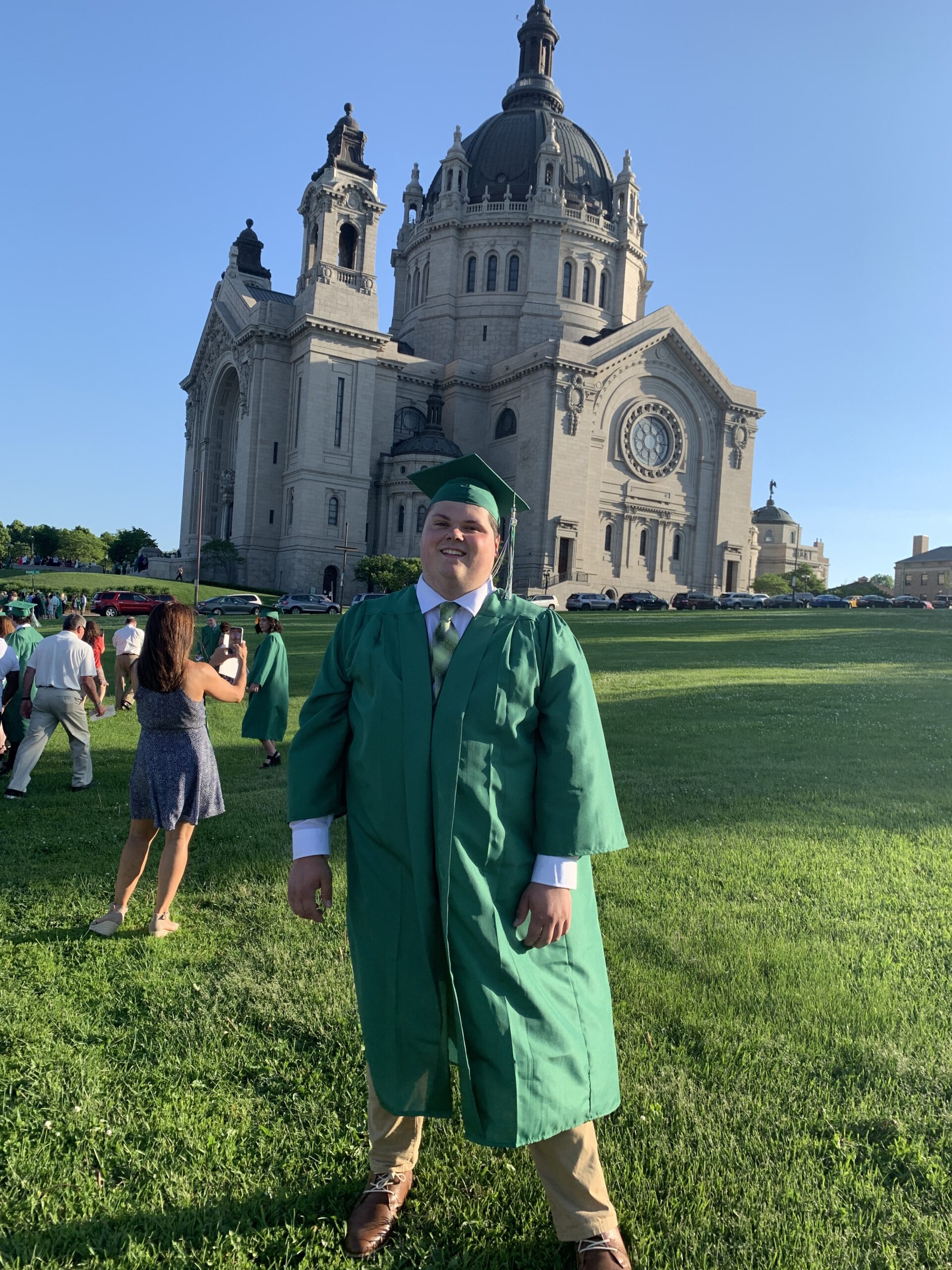 Zach graduating high school